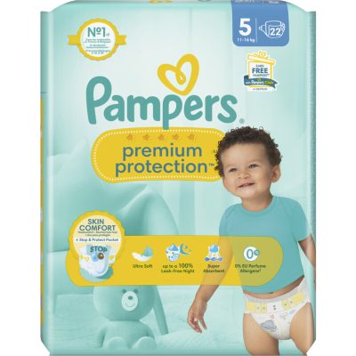 Pampers Premium Protection Maat 5 Luiers x22 11kg-16kg