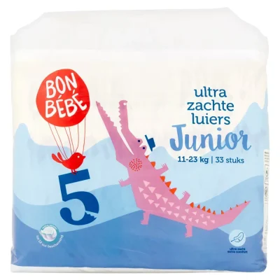 Bonbébé Ultra Zachte Luiers Junior 5 11-23 kg 33 Stuks
