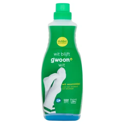 g’woon Wit Wasmiddel 1000 ml 28 Wasbeurten